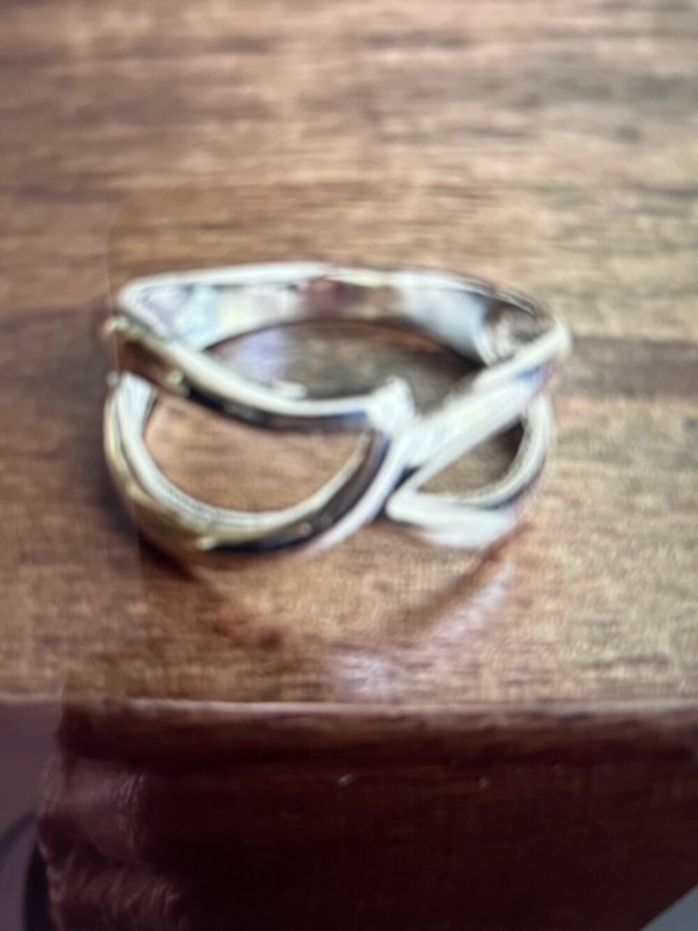 DOUBLE BAND RING 925 STERLING SILVER  Sz. 8 NWOT